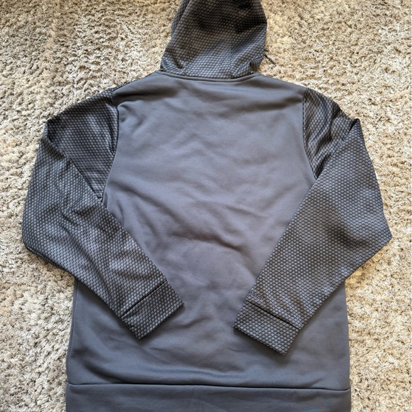 Under Armour Textured Gray Hoodie Size L - Picture 7 of 8